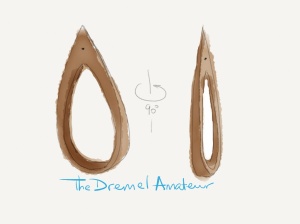 Dremel 4000 blueprint - earrings